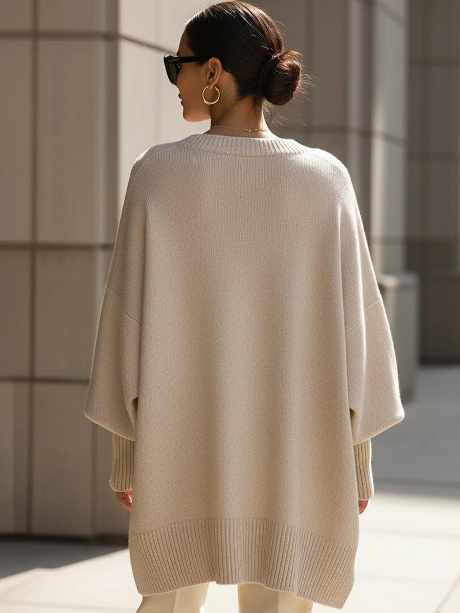 OVERSIZED CREWNECK SWEATER FOR WOMEN