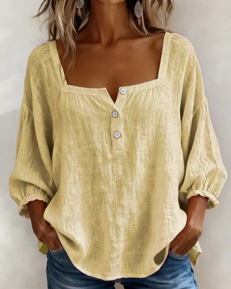 SQUARE NECK BLOUSE FOR WOMEN