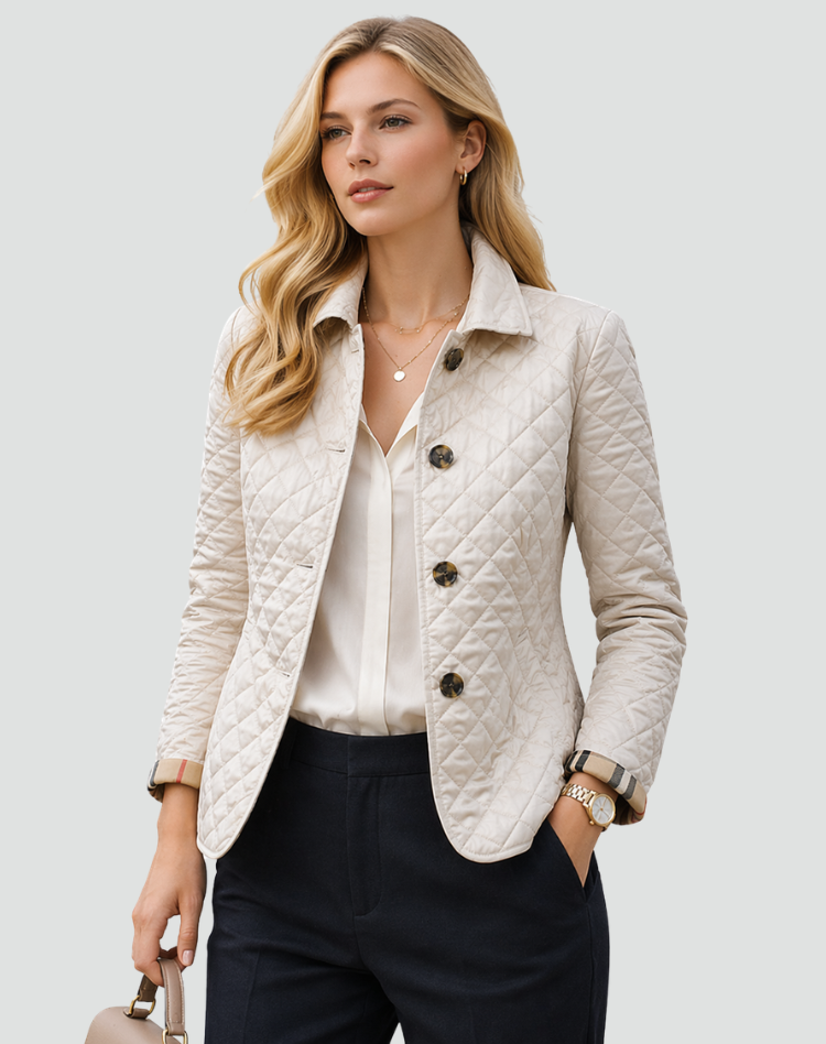 QUILTED BUTTON JACKET FOR WOMEN