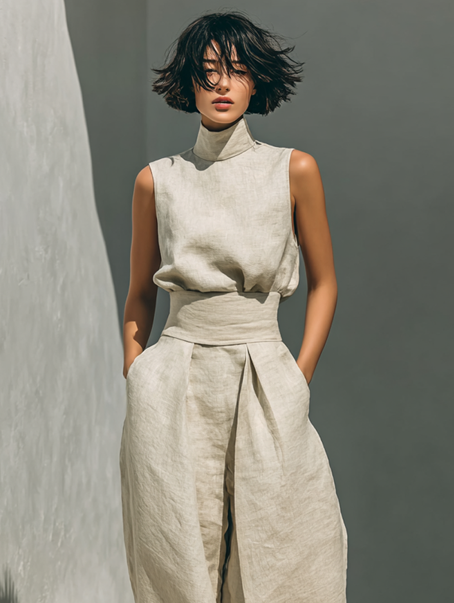 COTTON LINEN SET FOR WOMEN
