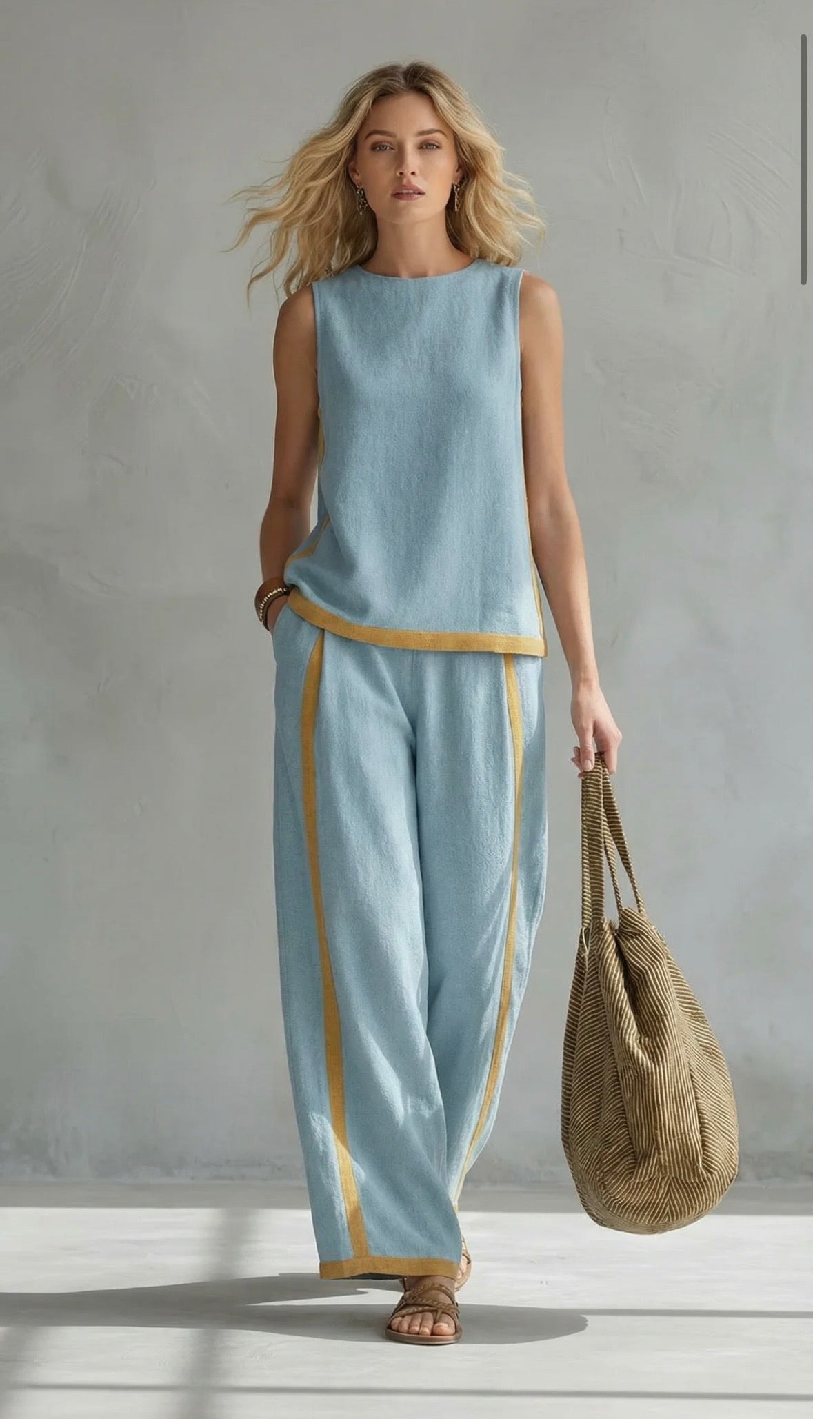 TWO-TONE SET FOR WOMEN