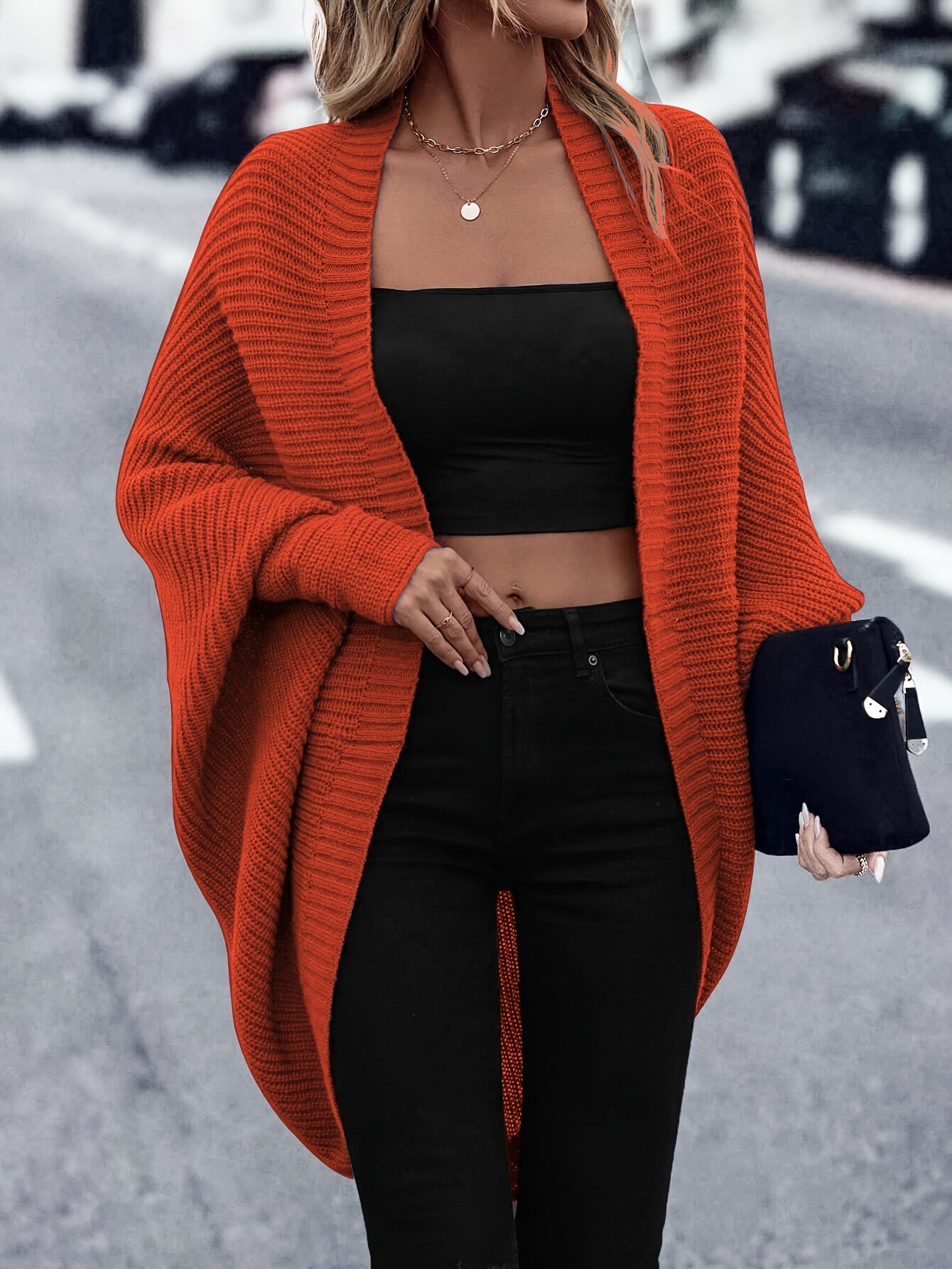 MID-LENGTH CHIC CARDIGAN FOR WOMEN