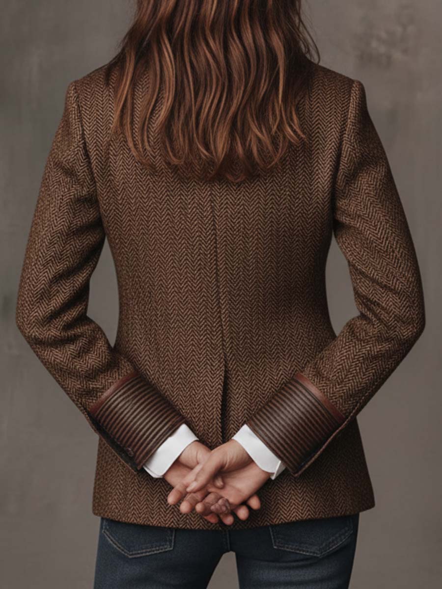 STRUCTURED PRINTED BLAZER FOR WOMEN