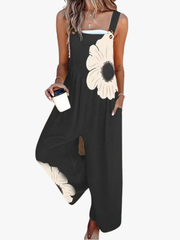 CHIC FLORAL OVERALL FOR WOMEN