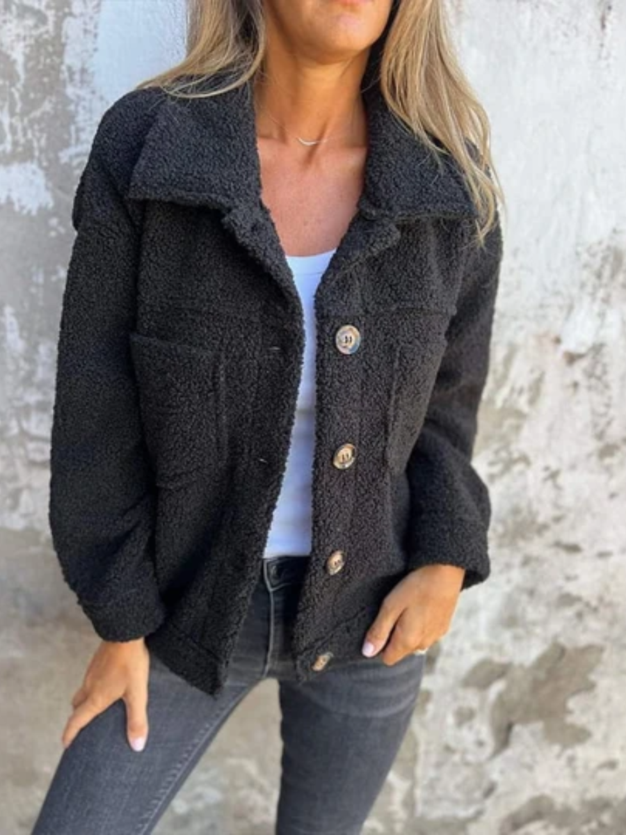 TEXTURED TEDDY COAT FOR WOMEN