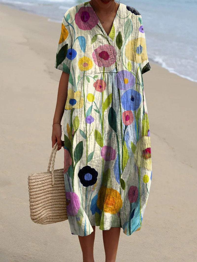 FLORAL SUMMER DRESS FOR WOMEN