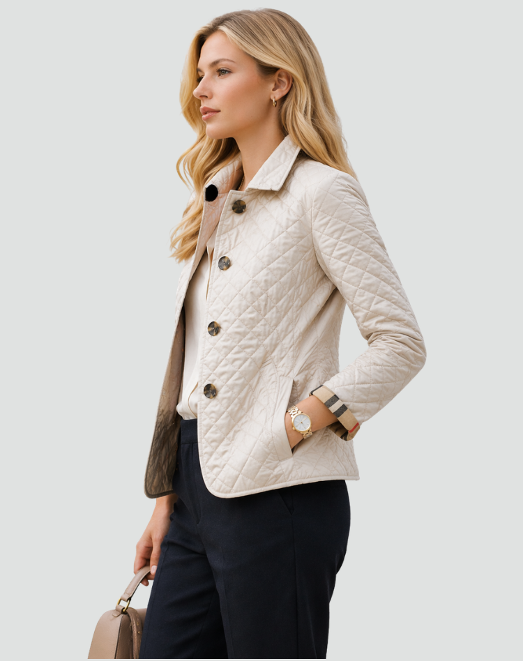 QUILTED BUTTON JACKET FOR WOMEN