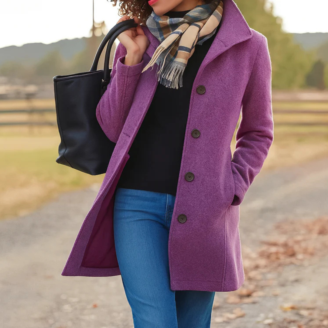 CLASSIC STRAIGHT COAT FOR WOMEN