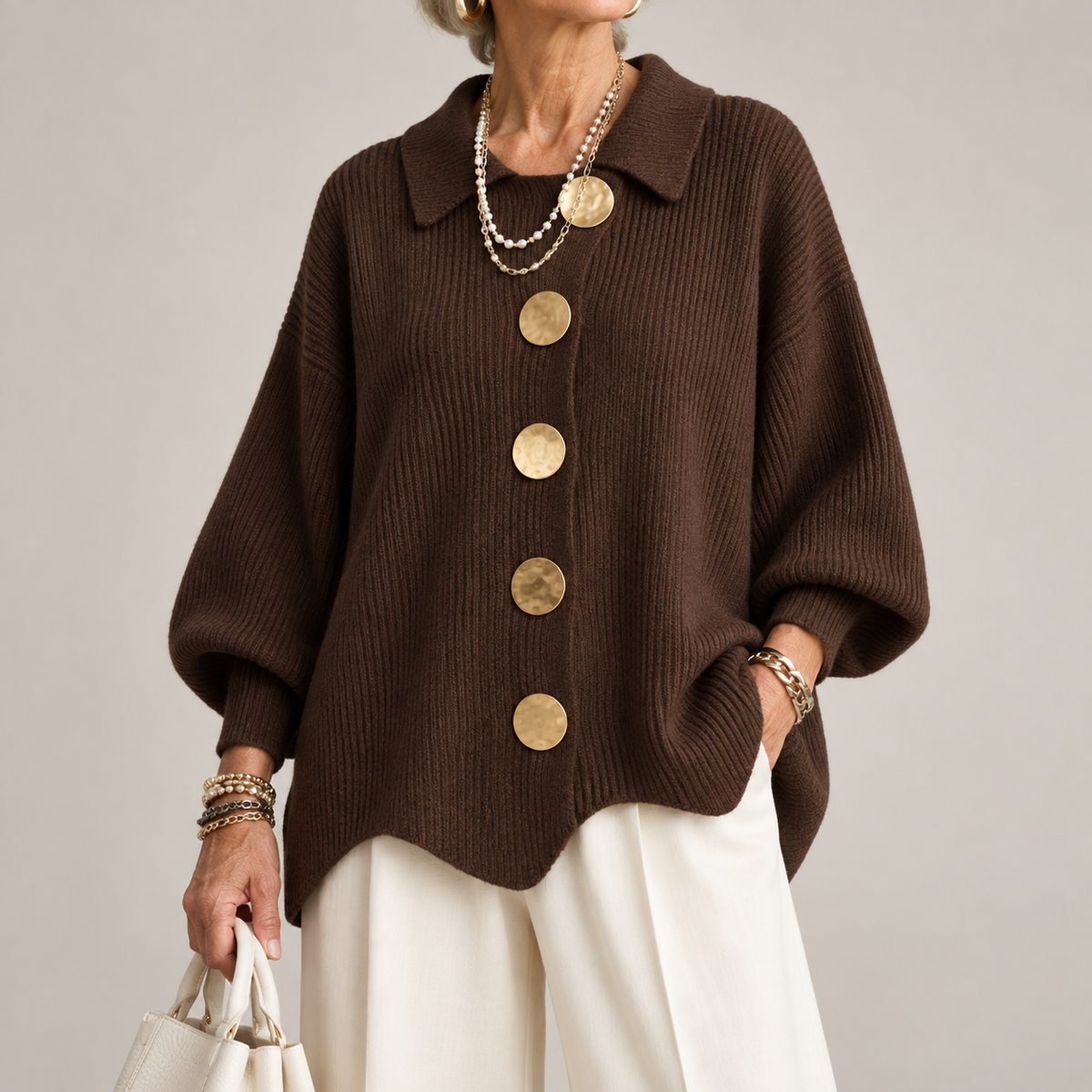 OVERSIZED LONG CARDIGAN FOR WOMEN