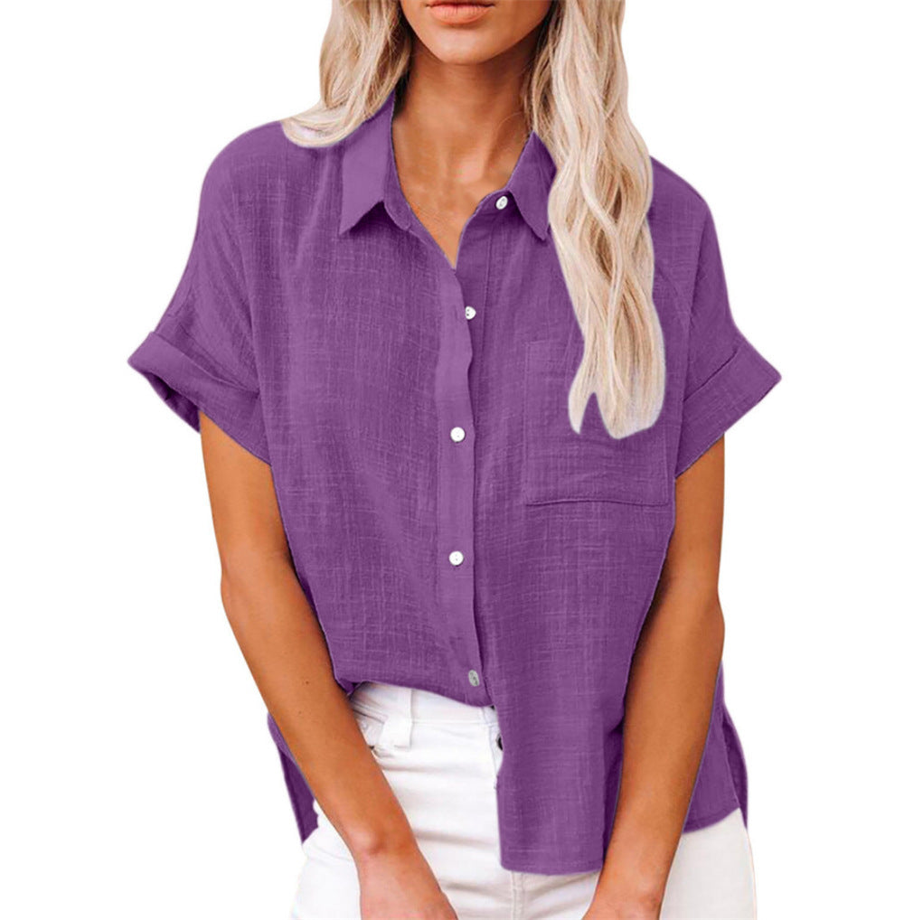 RELAXED BUTTONED BLOUSE FOR WOMEN