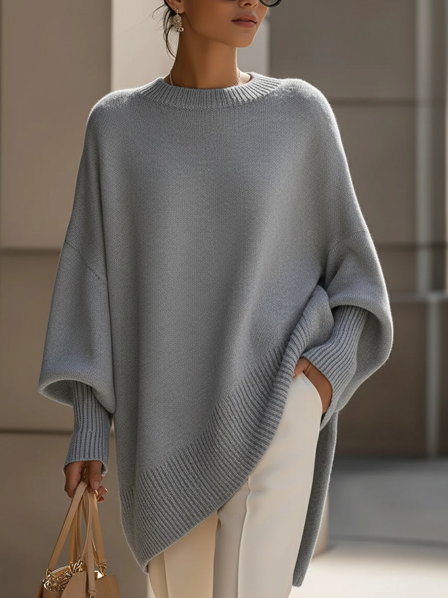 OVERSIZED RIBBED SWEATER FOR WOMEN