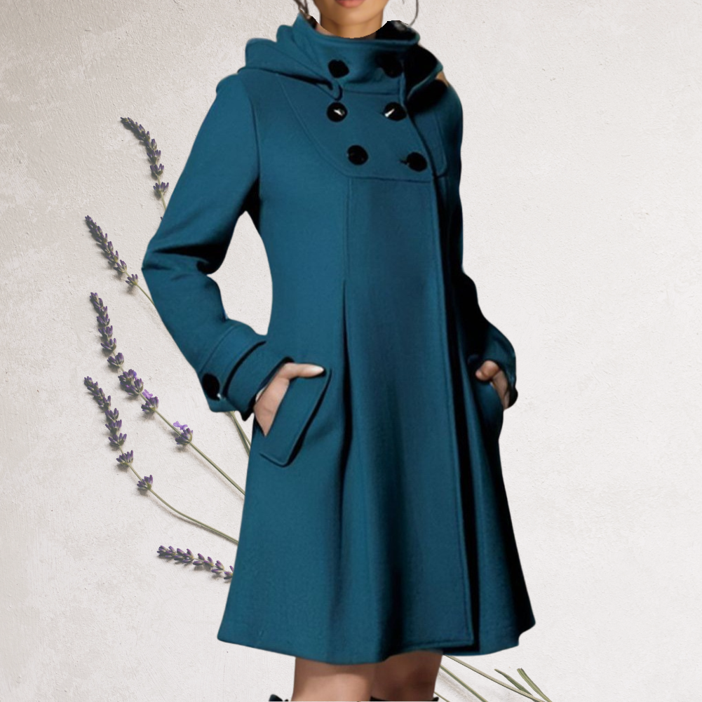 KNEE-LENGTH TRENCH COAT FOR WOMEN