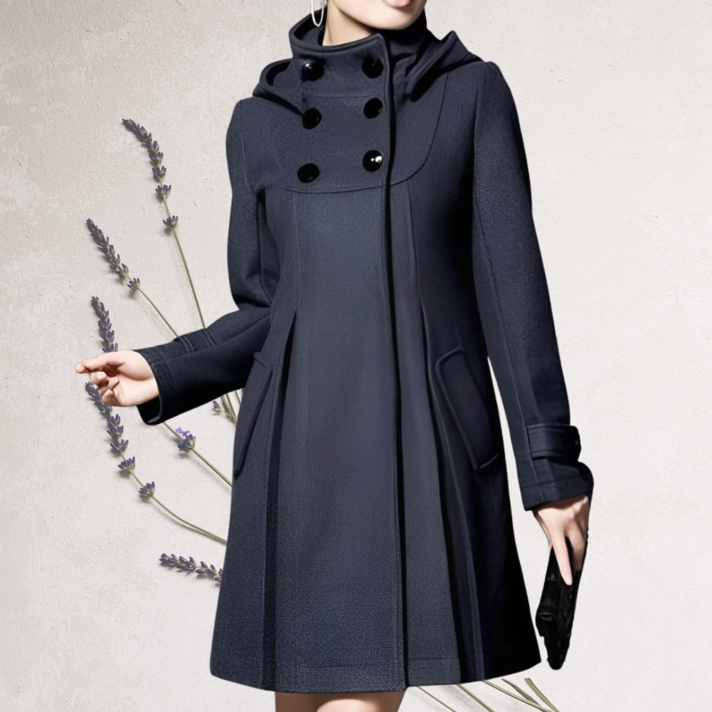 KNEE-LENGTH TRENCH COAT FOR WOMEN