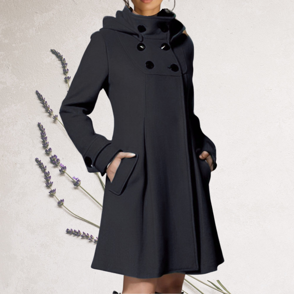 KNEE-LENGTH TRENCH COAT FOR WOMEN