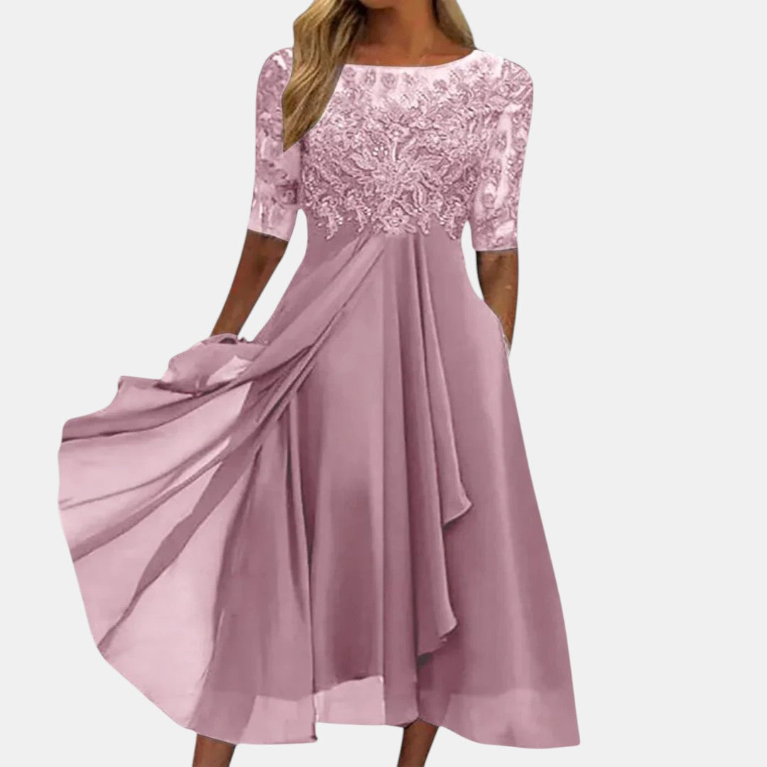 LACE EVENING DRESS FOR WOMEN