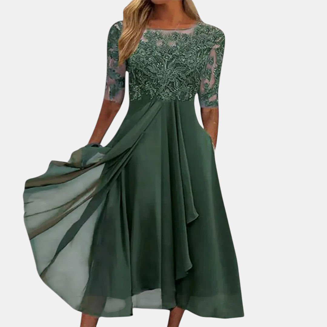 LACE EVENING DRESS FOR WOMEN