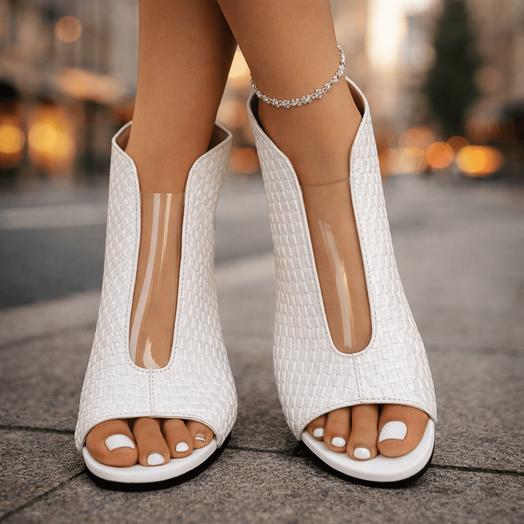 WOVEN OPEN TOE SANDALS FOR WOMEN