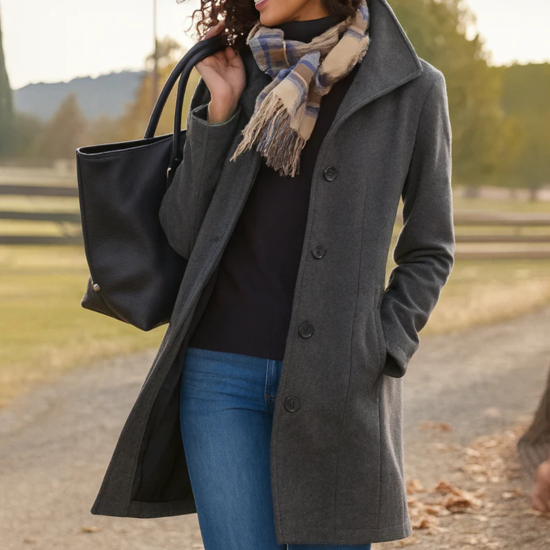 CLASSIC STRAIGHT COAT FOR WOMEN