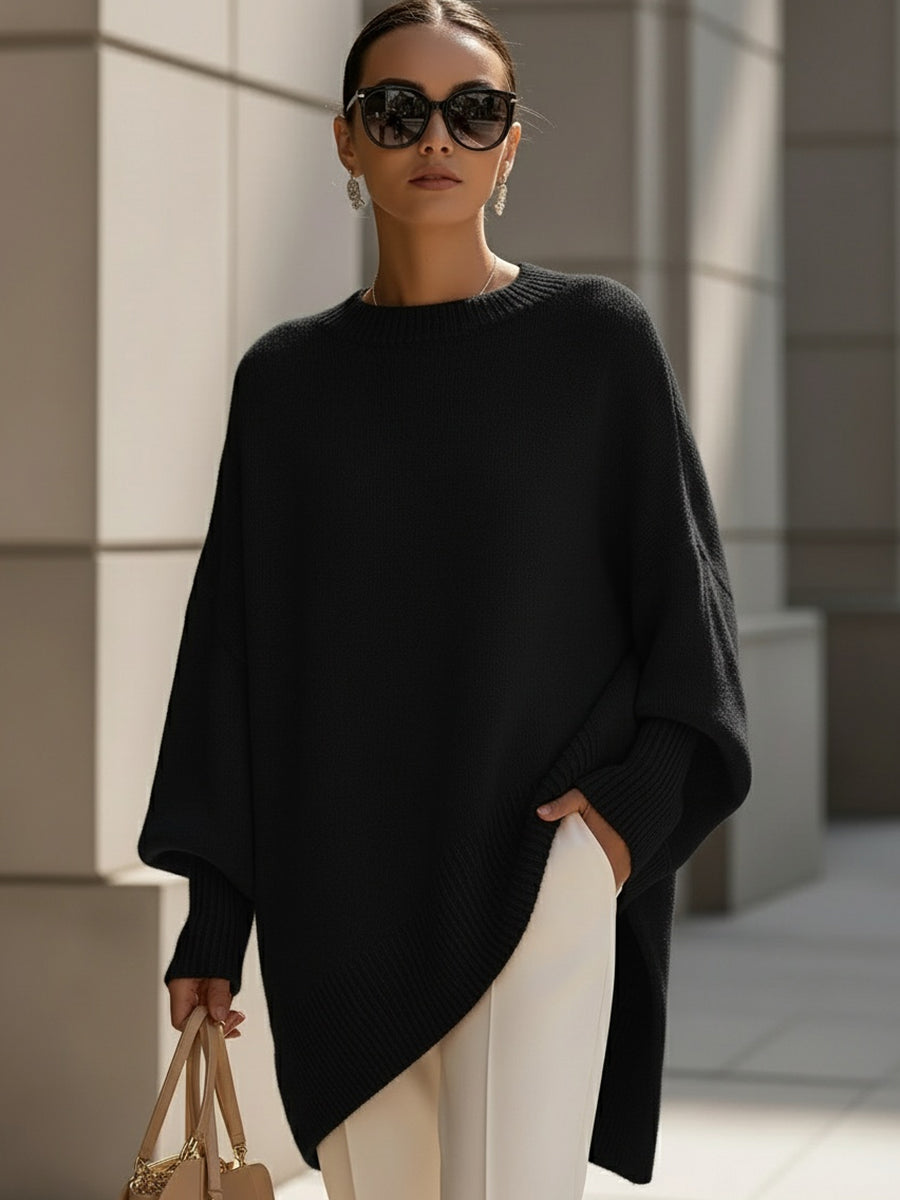 OVERSIZED RIBBED SWEATER FOR WOMEN