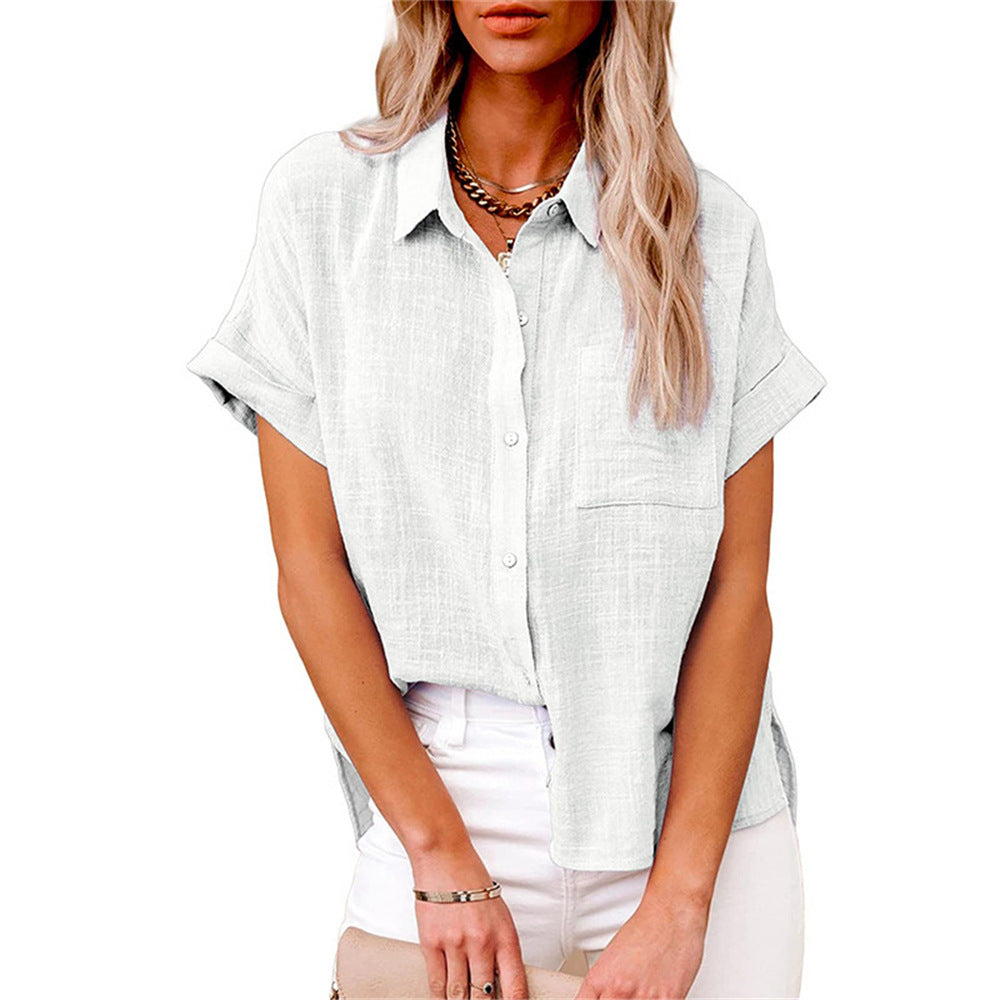 RELAXED BUTTONED BLOUSE FOR WOMEN