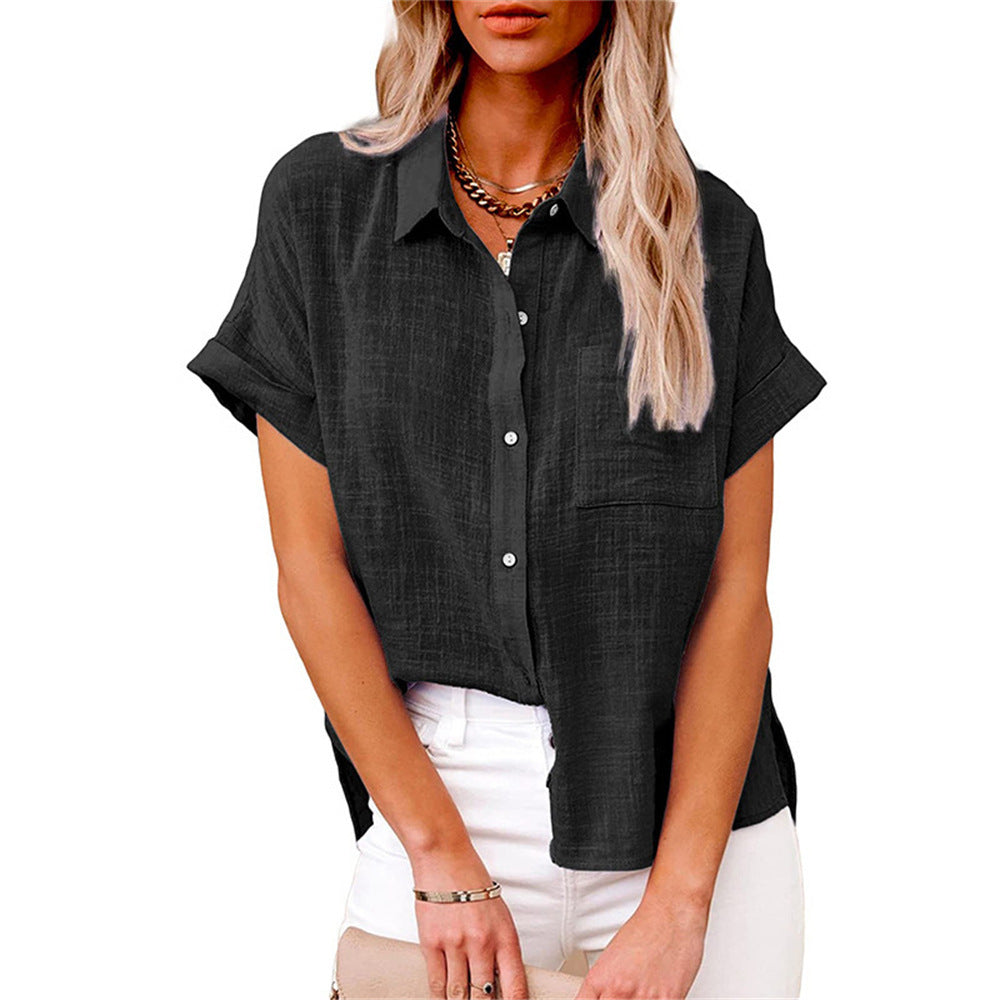 RELAXED BUTTONED BLOUSE FOR WOMEN