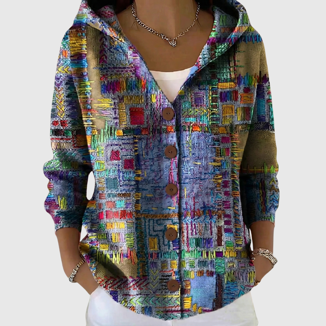 RELAXED HOODED JACKET FOR WOMEN