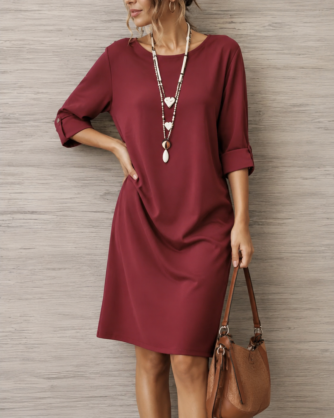 ELEGANT FLOWING MIDI DRESS FOR WOMEN