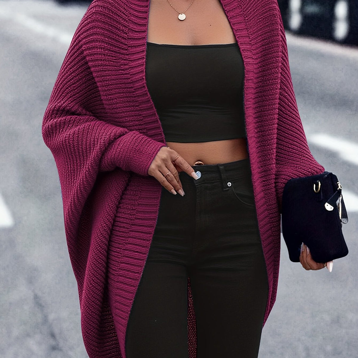 MID-LENGTH CHIC CARDIGAN FOR WOMEN
