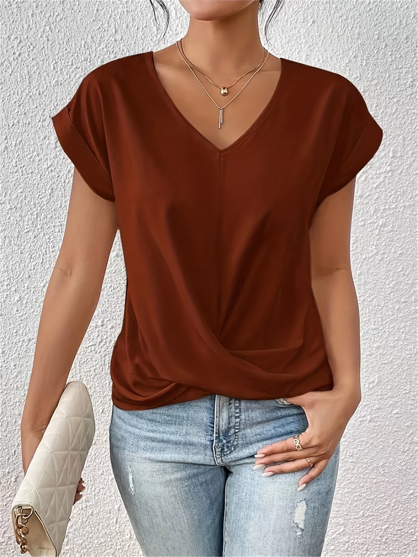 SWEETHEART NECKLINE T-SHIRT FOR WOMEN