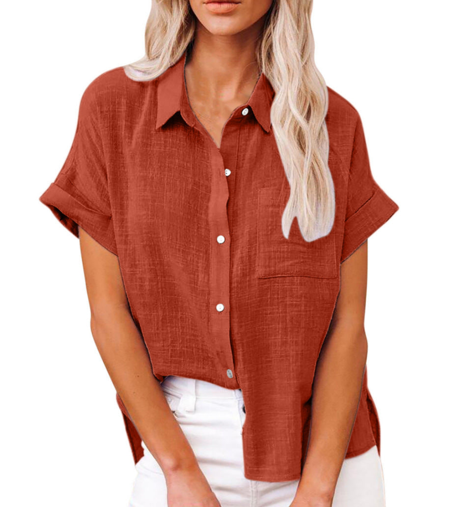 RELAXED BUTTONED BLOUSE FOR WOMEN