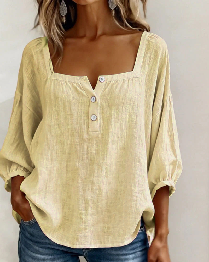 SQUARE NECK BLOUSE FOR WOMEN