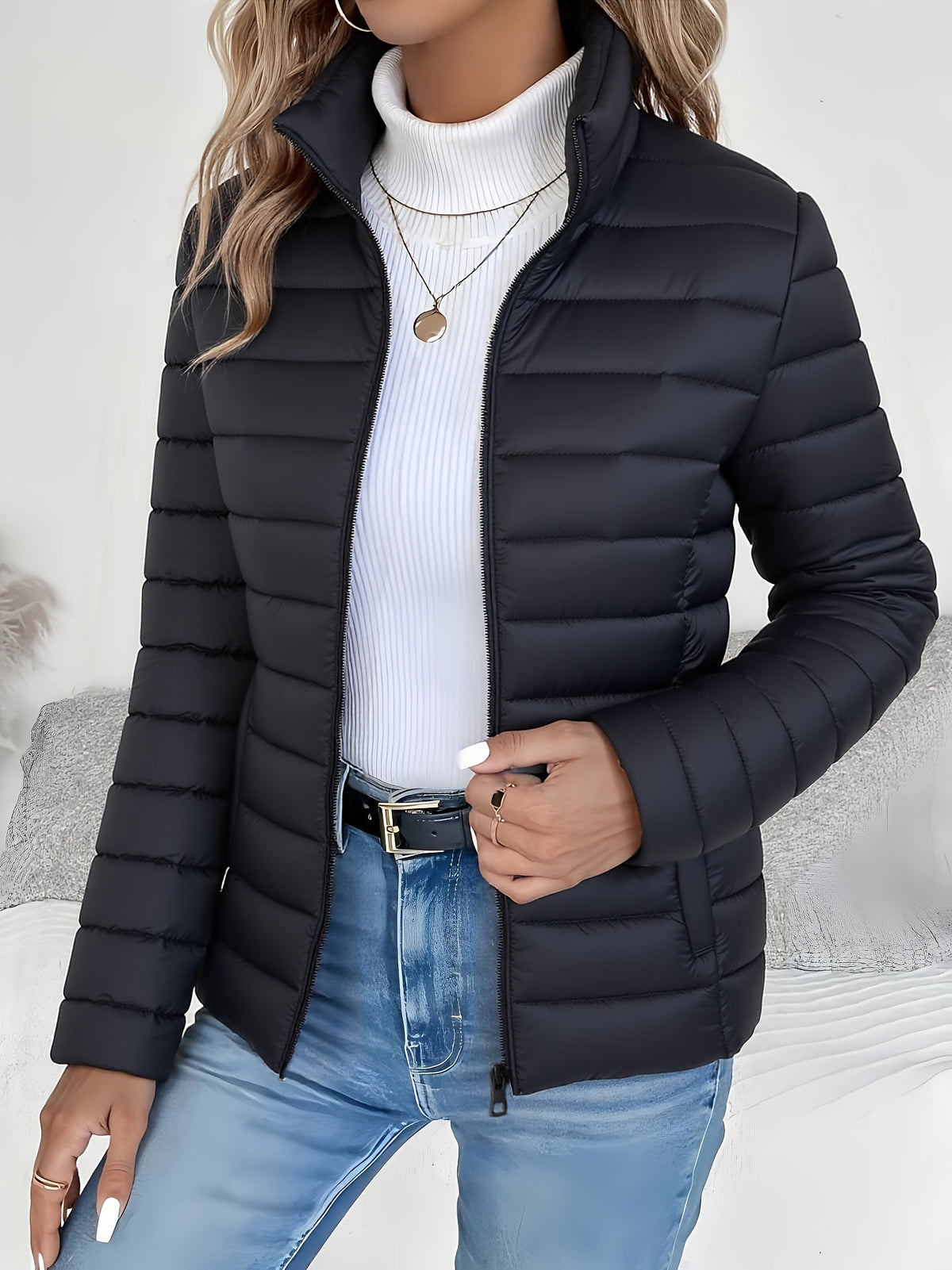 FITTED QUILTED JACKET FOR WOMEN