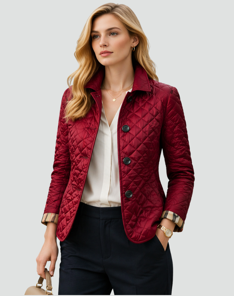 QUILTED BUTTON JACKET FOR WOMEN