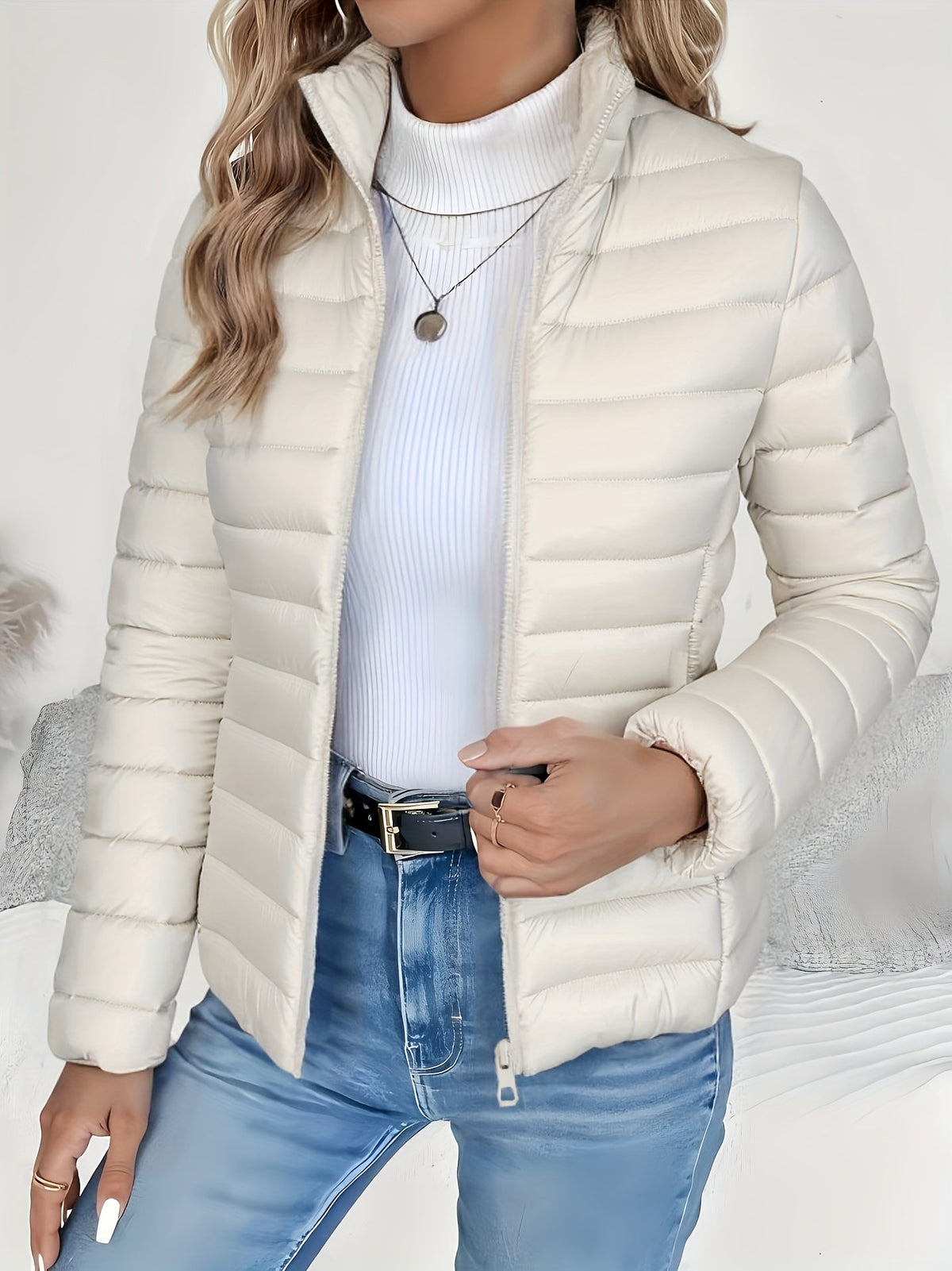 FITTED QUILTED JACKET FOR WOMEN