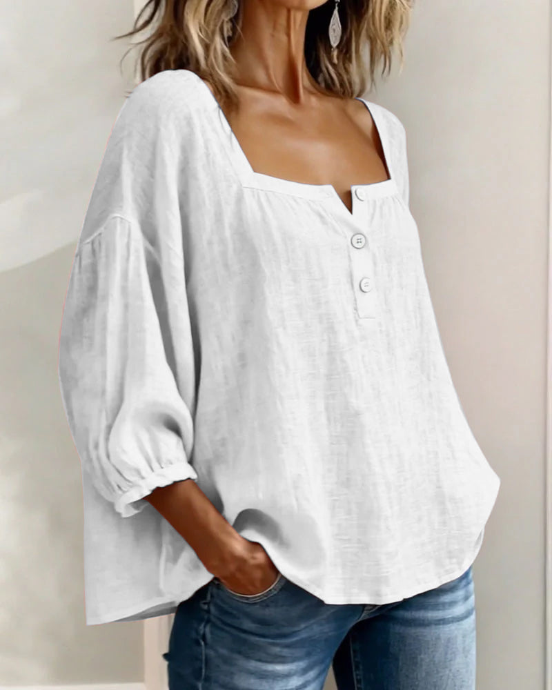 SQUARE NECK BLOUSE FOR WOMEN