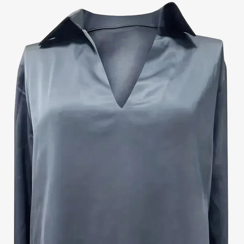 ELEGANT SATIN BLOUSE FOR WOMEN