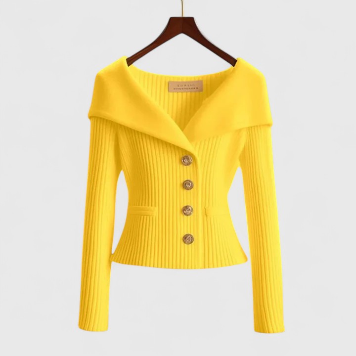FLARED WAISTED CARDIGAN FOR WOMEN