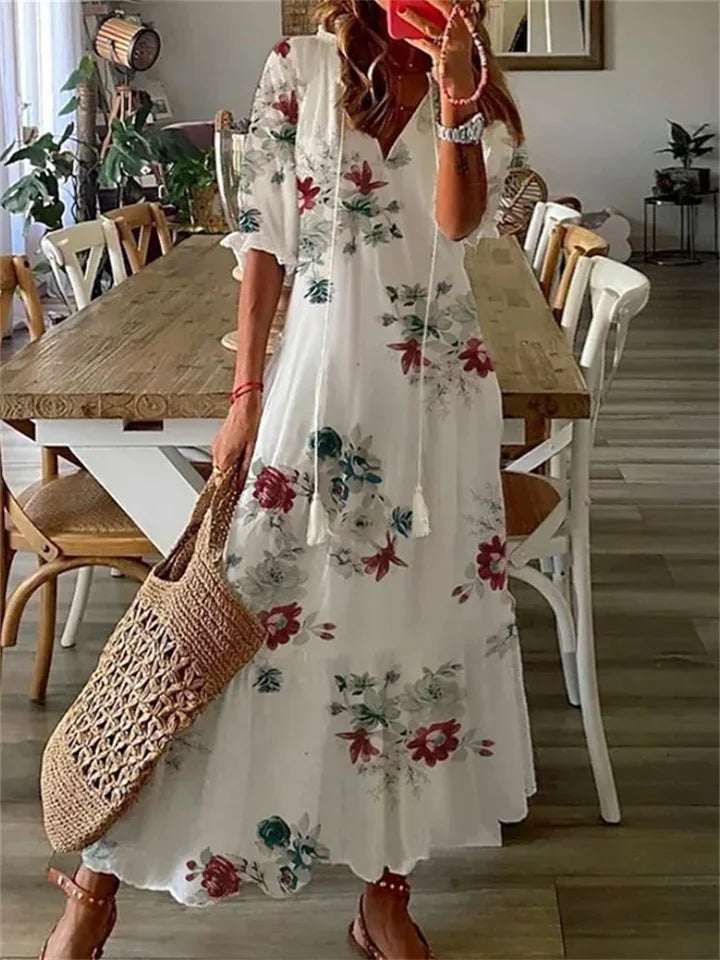 ELEGANT MAXI SUMMER DRESS FOR WOMEN