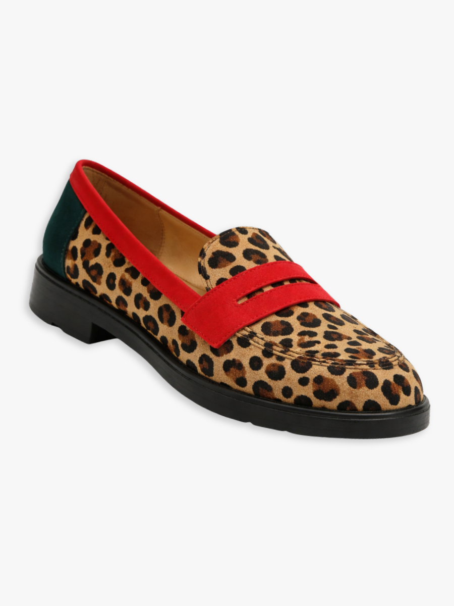 PRINTED LOAFERS FOR WOMEN