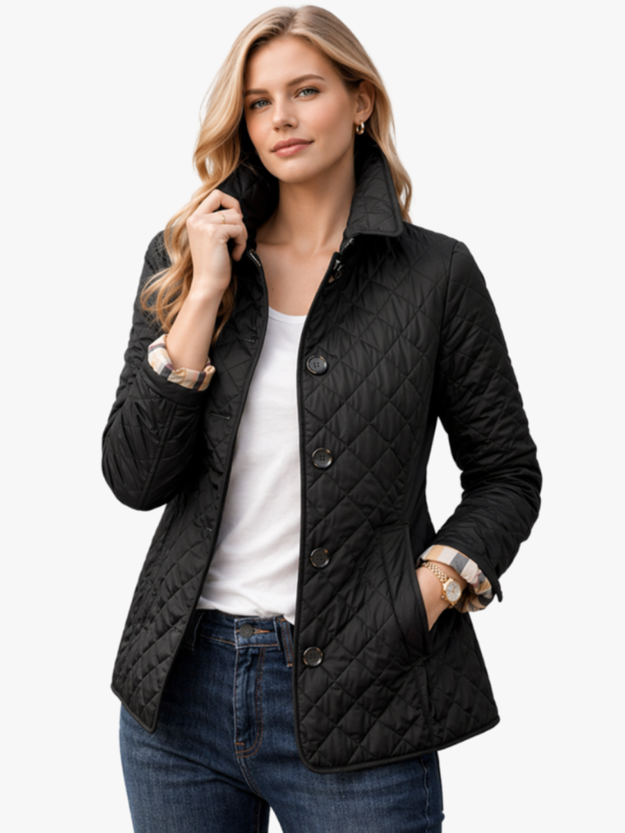 QUILTED BUTTON JACKET FOR WOMEN