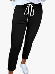 SLIM FIT DRAWSTRING PANTS FOR WOMEN