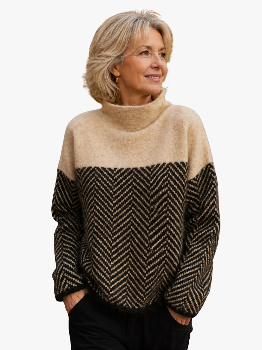 RELAXED GRAPHIC SWEATER FOR WOMEN