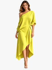 ASYMMETRIC FLOWING DRESS FOR WOMEN