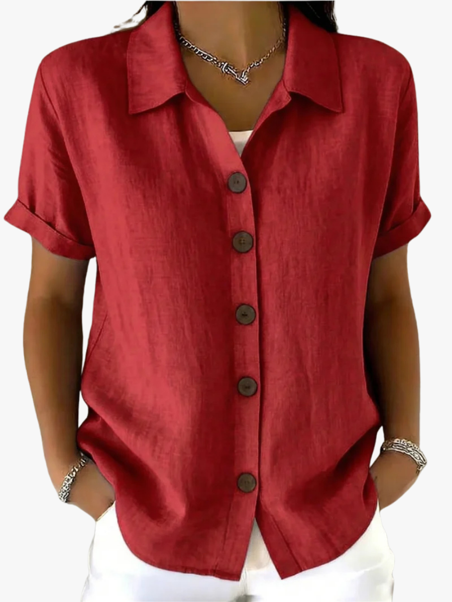RELAXED COLLARED SHIRT FOR WOMEN