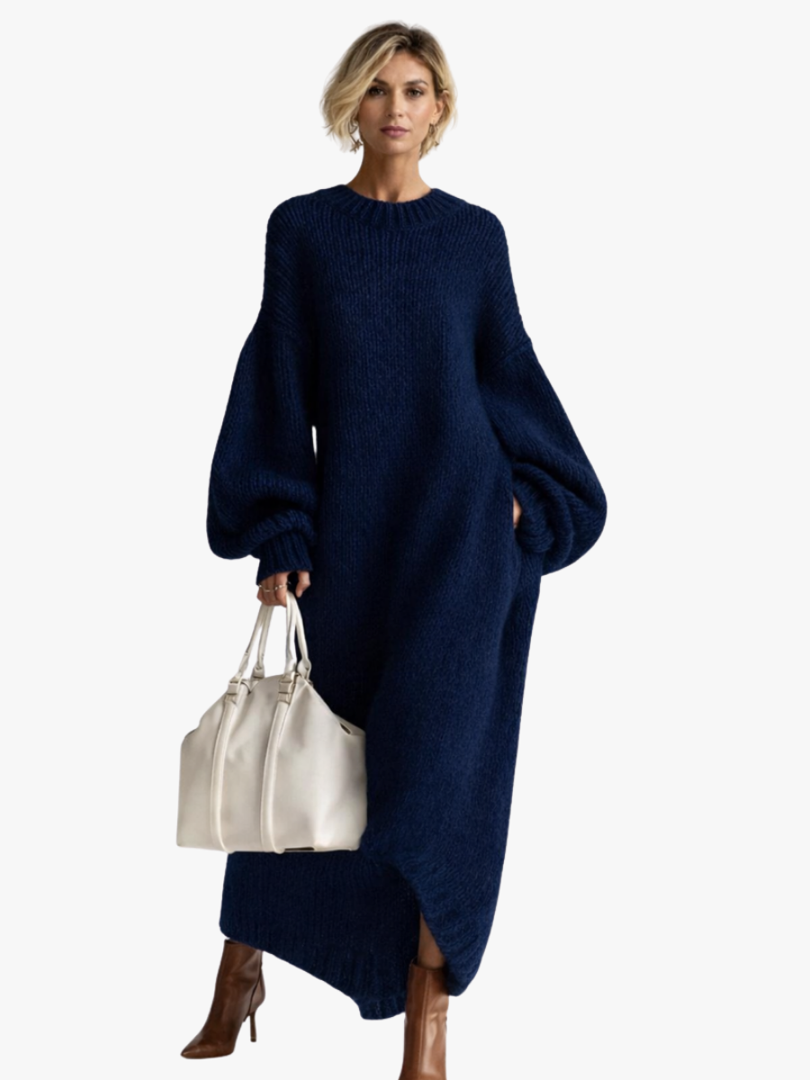 OVERSIZED TEXTURED MAXI DRESS FOR WOMEN