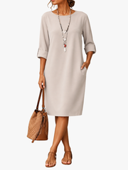 ELEGANT FLOWING MIDI DRESS FOR WOMEN