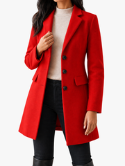 FITTED FLARED COAT FOR WOMEN