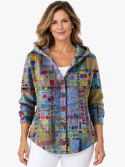 RELAXED HOODED JACKET FOR WOMEN