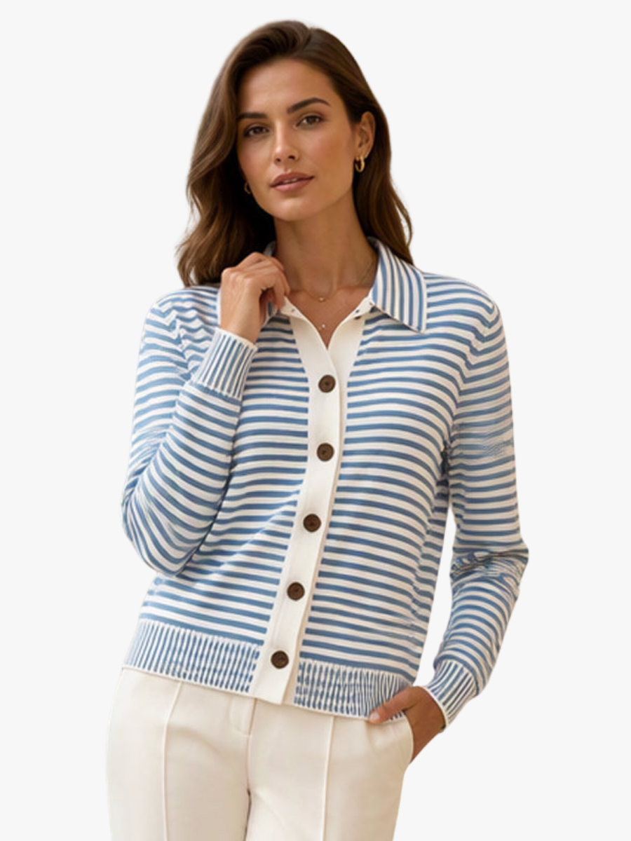 STRIPED CARDIGAN FOR WOMEN