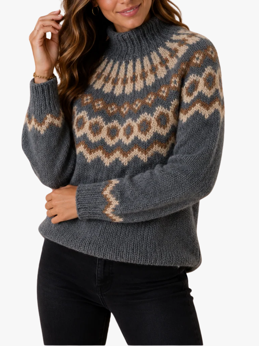 CHIC TURTLENECK SWEATER FOR WOMEN